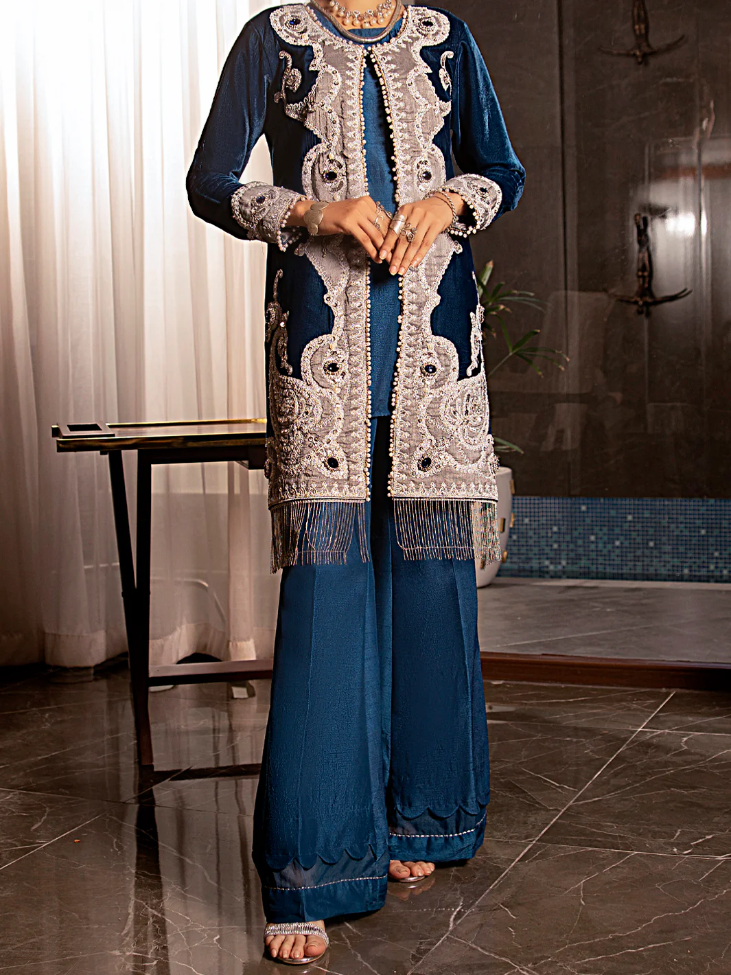 ROYAL BLUE 2PC STITCHED | AL-2PS-LS-US-339/AM-2452A