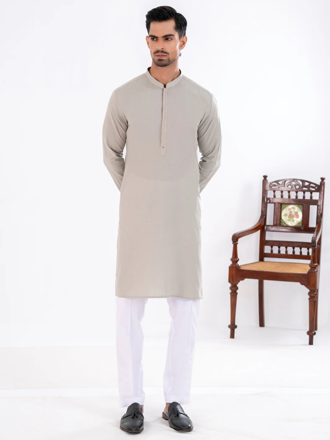 GREEN BLENDED KURTA | AL-K-1277B/AM-6306B
