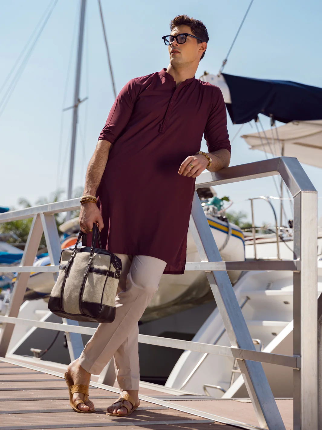 MAROON VISCOSE KURTA | AL-K-US-1068C/AM-6004C