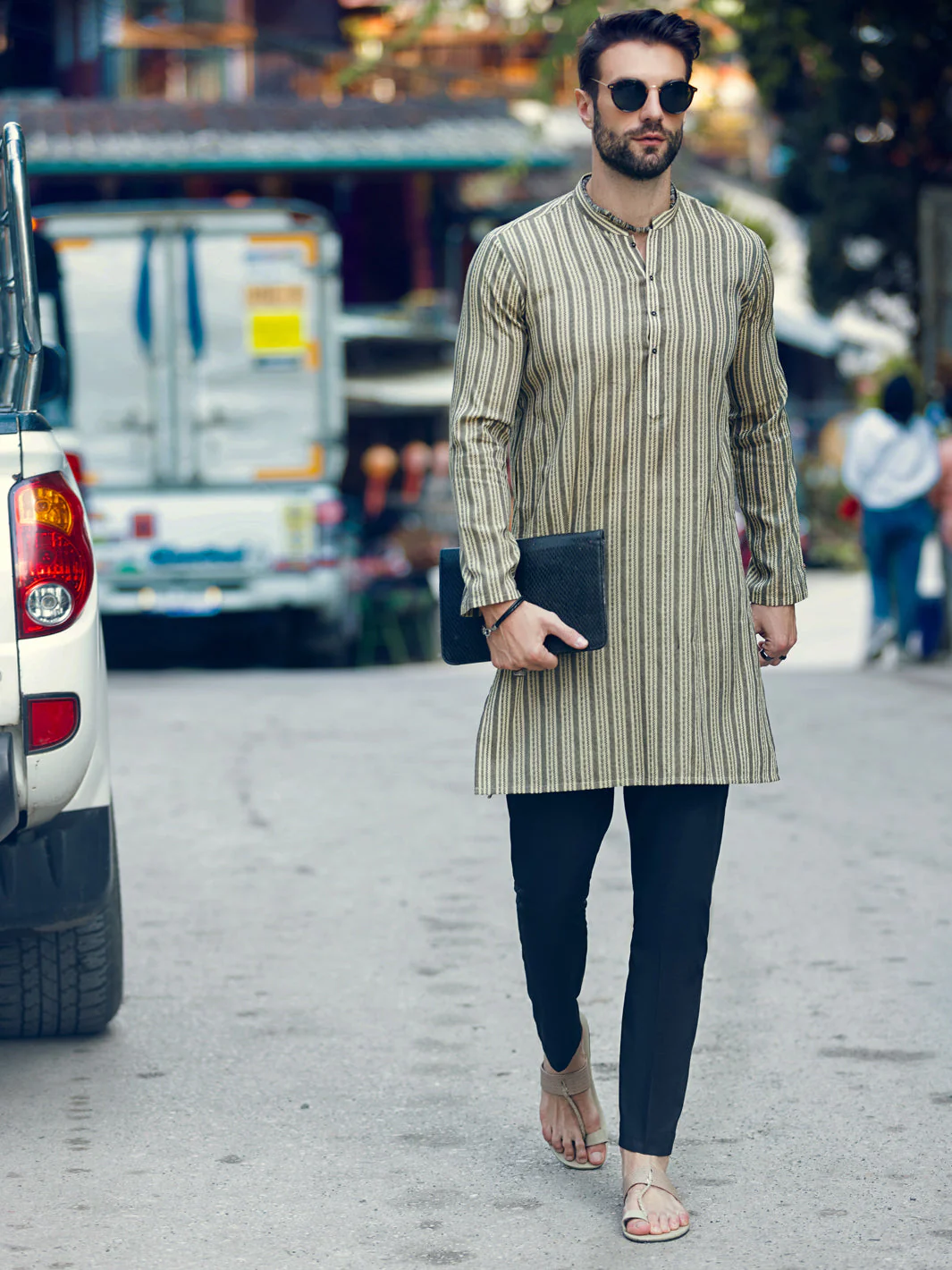 LIGHT YELLOW COTTON KURTA | AL-K-US-1074/AM-5071J