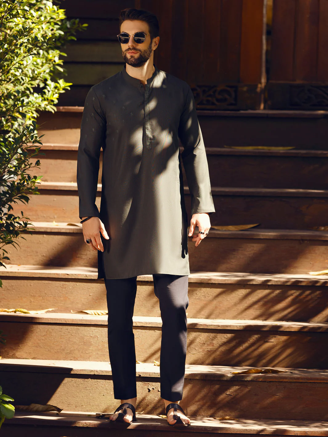 GREEN VISCOSE KURTA | AL-K-US-1093/AM-6110C