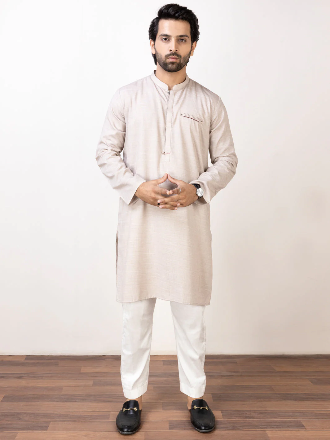 FAWN BLENDED KURTA | AL-K-US-1113A/AM-6116A