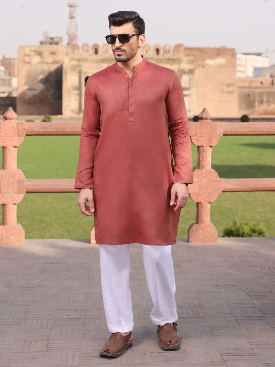 ORANGE COTTON KURTA | AL-K-US-925 V-2 2021