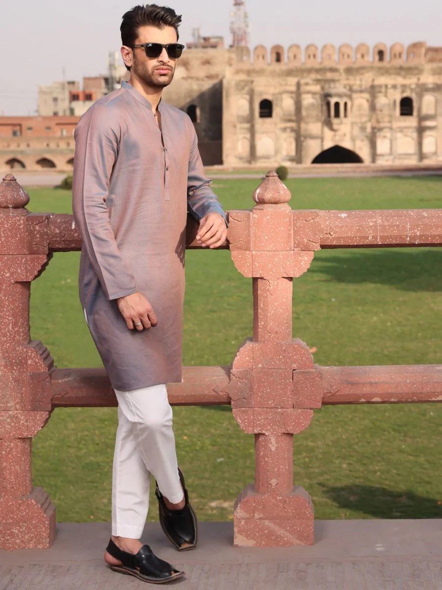 PURPLE COTTON KURTA | AL-K-US-927 V-2 2021