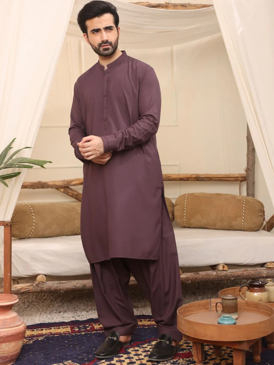 PURPLE KAMEEZ SHALWAR | AL-KS-US-2541 V-2 2021