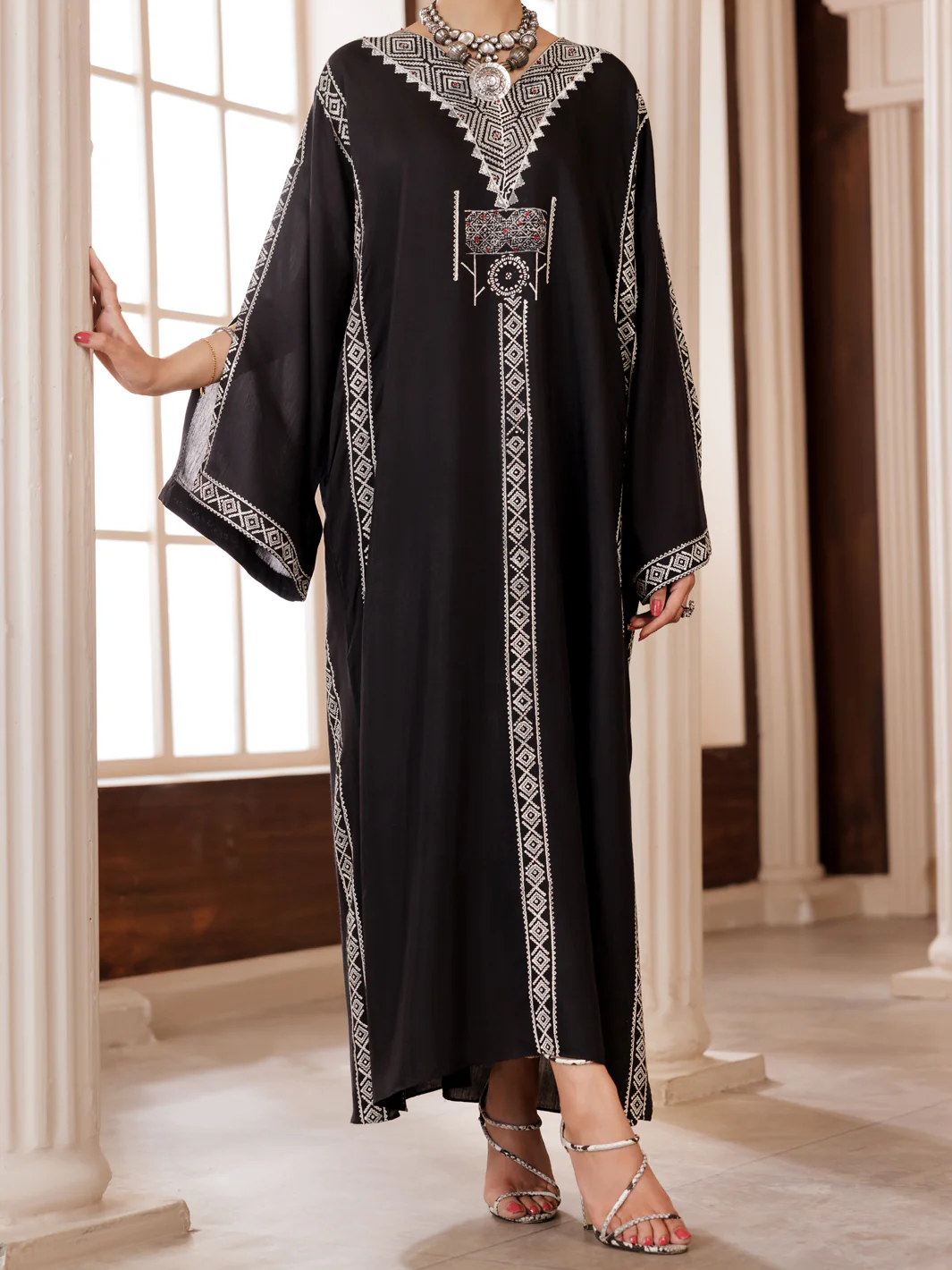 BLACK MAPLE SILK KURTI | AL-LK-1004/AM-2329A
