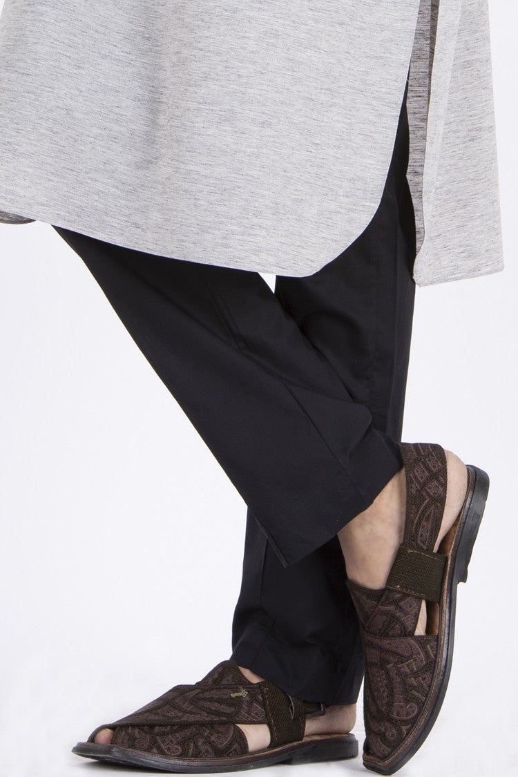 BLACK COTTON TROUSERS | AL-MTR-US-008B-R14/AM-956-1B