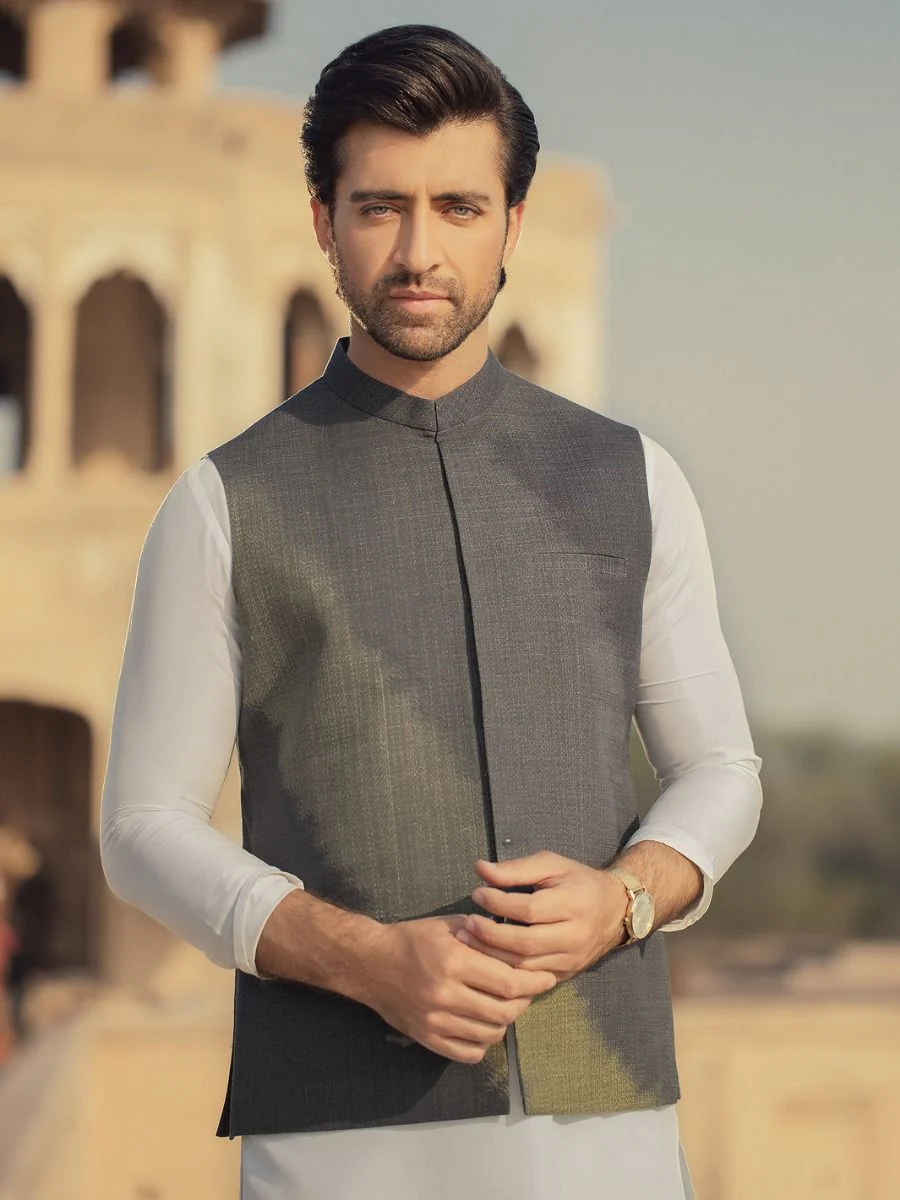 GREEN COTTON WAISTCOAT | AL-WC-US-311 V-2 2021
