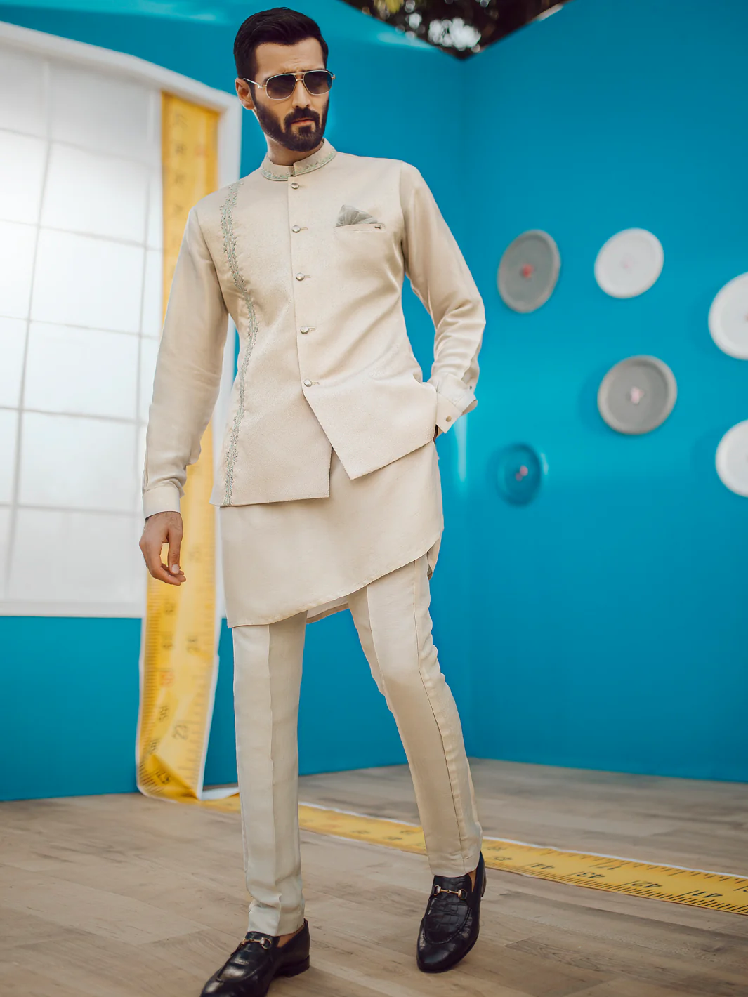 CREAM WAISTCOAT | AL-WC-US-378/AM-889B