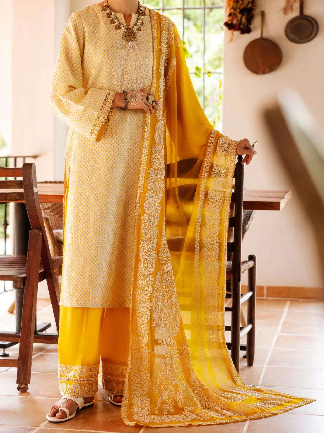 LEMON SQUARE DOBBY 3PC UNSTITCHED | ALP-3PS-2047 FB-2047A