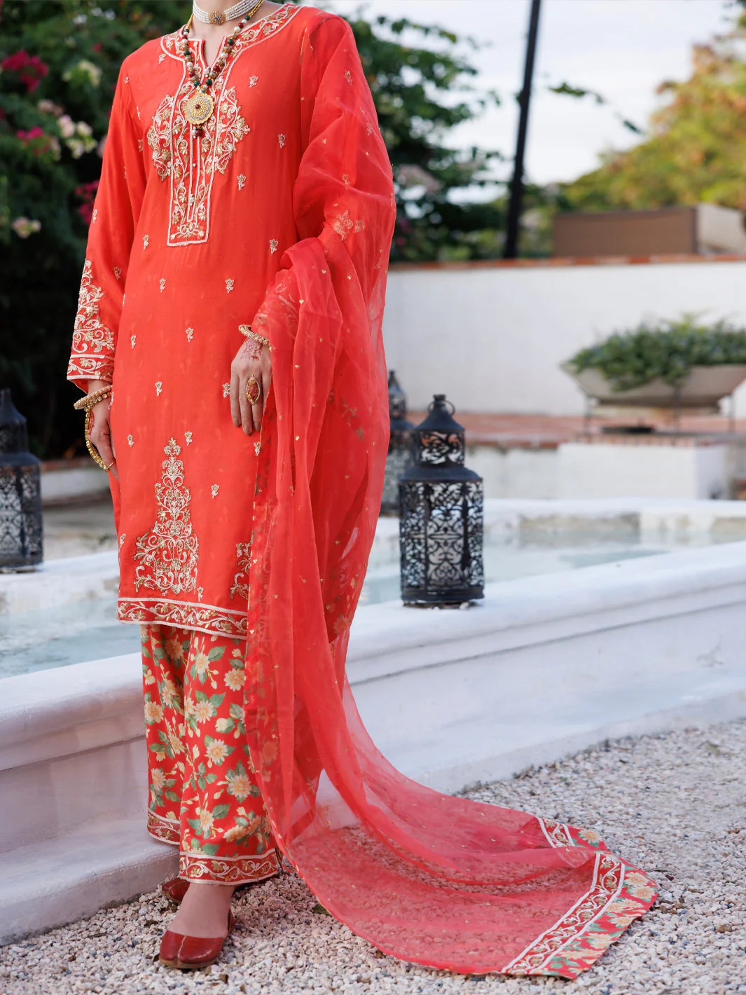 ORANGE MAPLE SILK 3PC STITCHED | ALP-3PS-2050/S FB-2050A