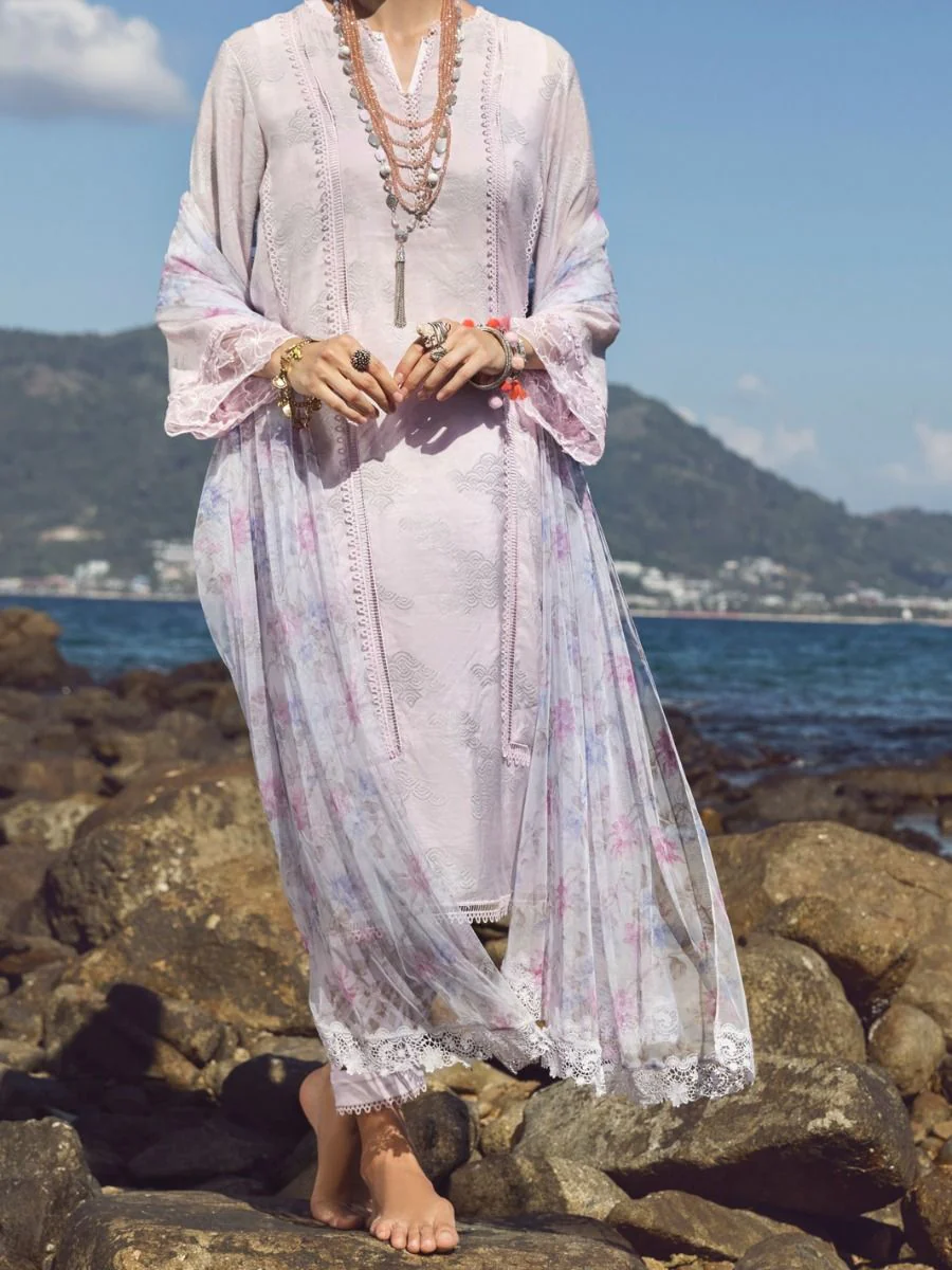 LILAC SWISS VOIL 3PC STITCHED | ALP-3PS-US-1153/S AM-2439A