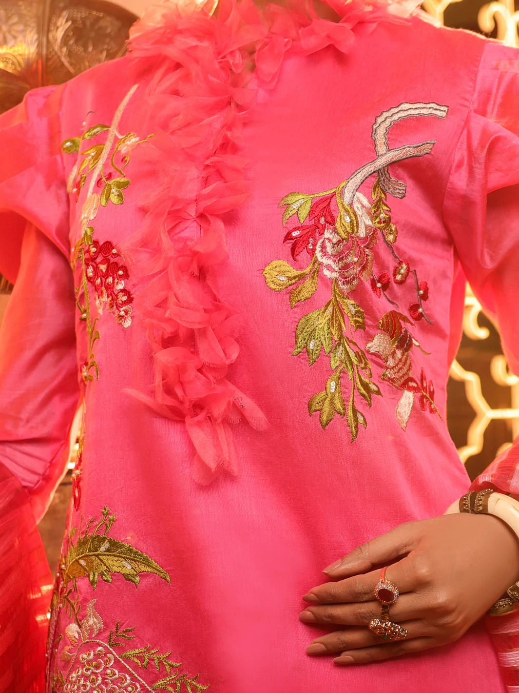 FUCHSIA 3PC STITCHED | ALP-3PS-US-1287/S AM-2550A - Image 3