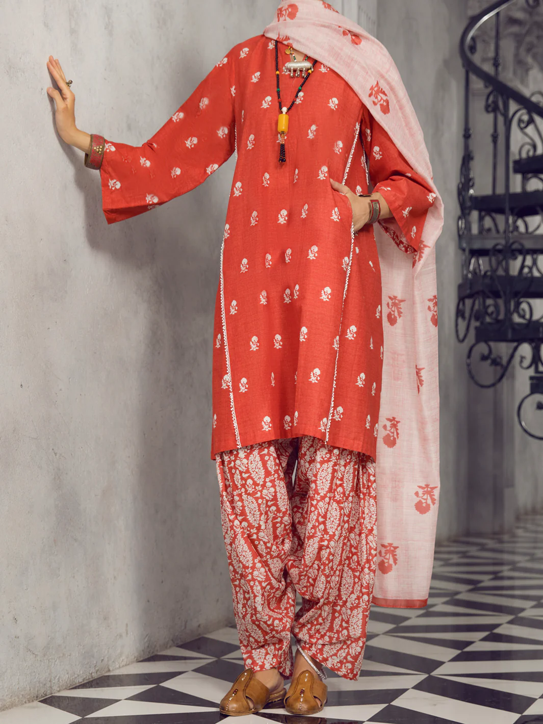 RED LAWN 3PC STITCHED | ALP-3PS-US-1294/S FB-1294A