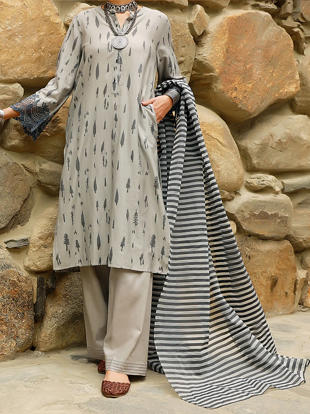 GREY DYED 3PC STITCHED | ALP-3PS-US-1414/S FB-1414A
