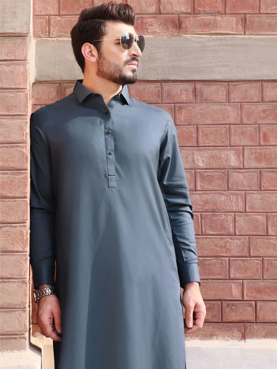 BLUE COTTON KAMEEZ SHALWAR | ALWA-KS-US-216 V-1 2021