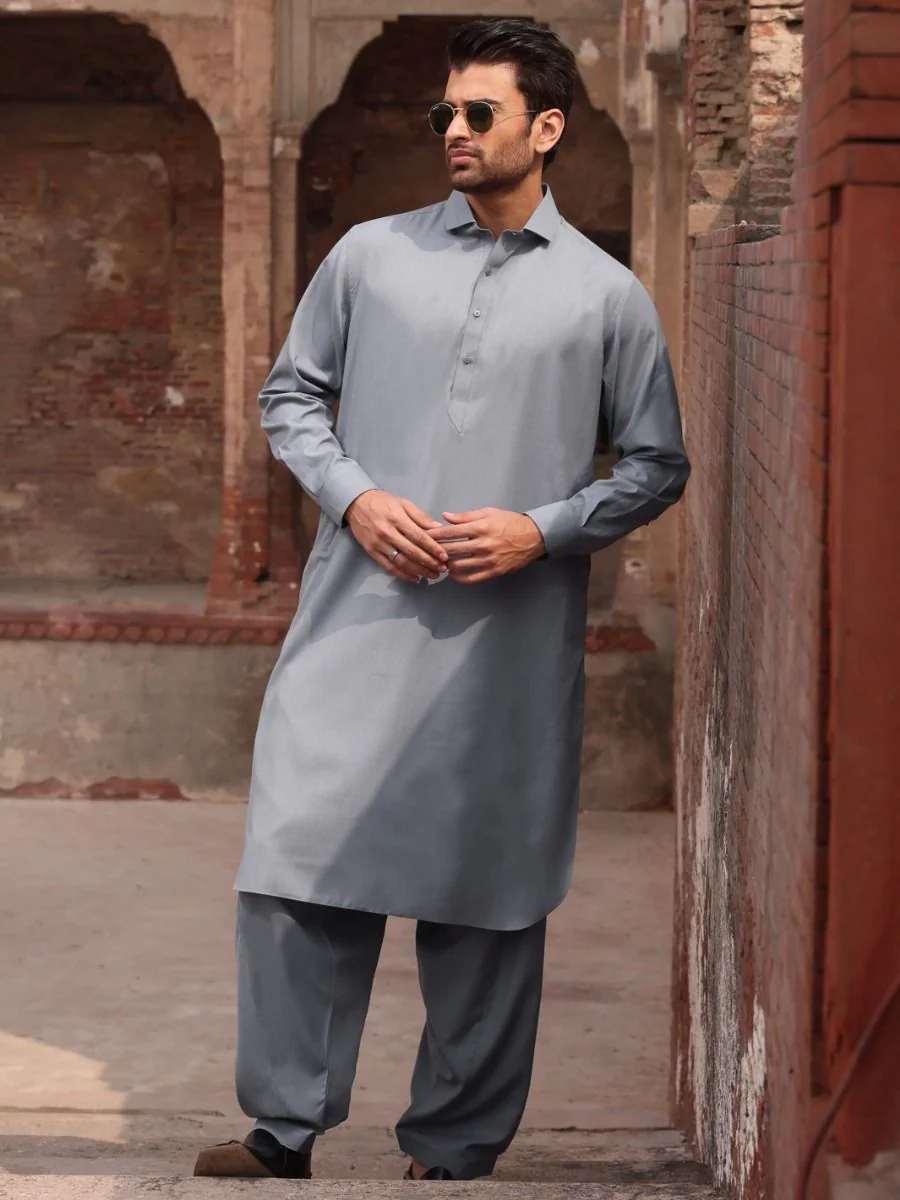 BLUE VISCOSE KAMEEZ SHALWAR | ALWA-KS-US-232 V-2 2021