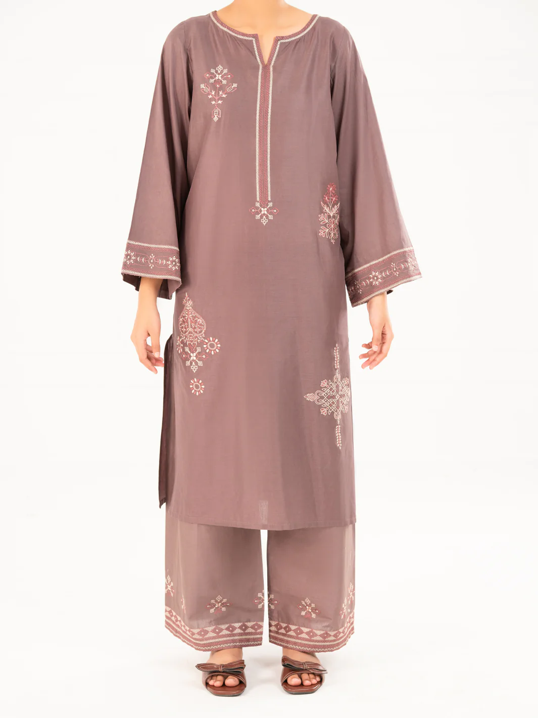 COFFEE CAMBRIC KURTI | AWP-LK-850/FB-850A