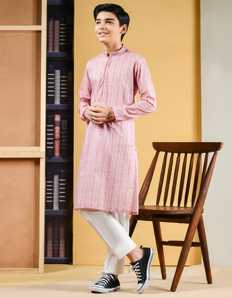 MULTI PINK COTTON KURTA | JCK-S-US-38529/S22/JJ7546-SF
