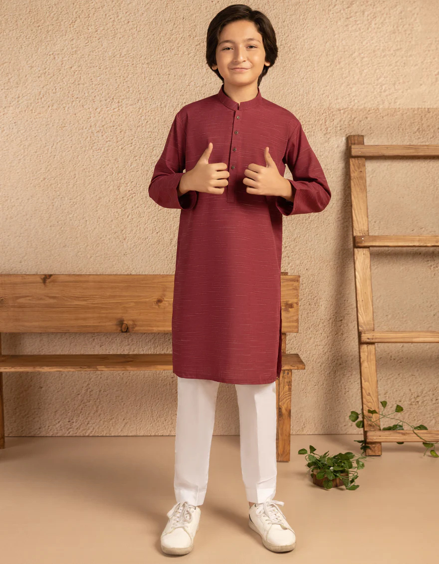 RED BLENDED SPECIAL KURTA | JCK-SP-A-50041/S25/J