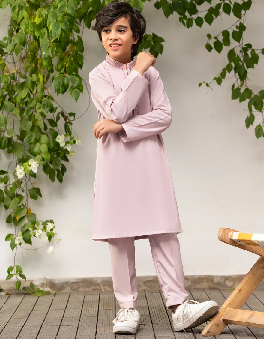 LIGHT PINK BLENDED KURTA TROUSERS | JCKP-A-39252/S25/JJ9