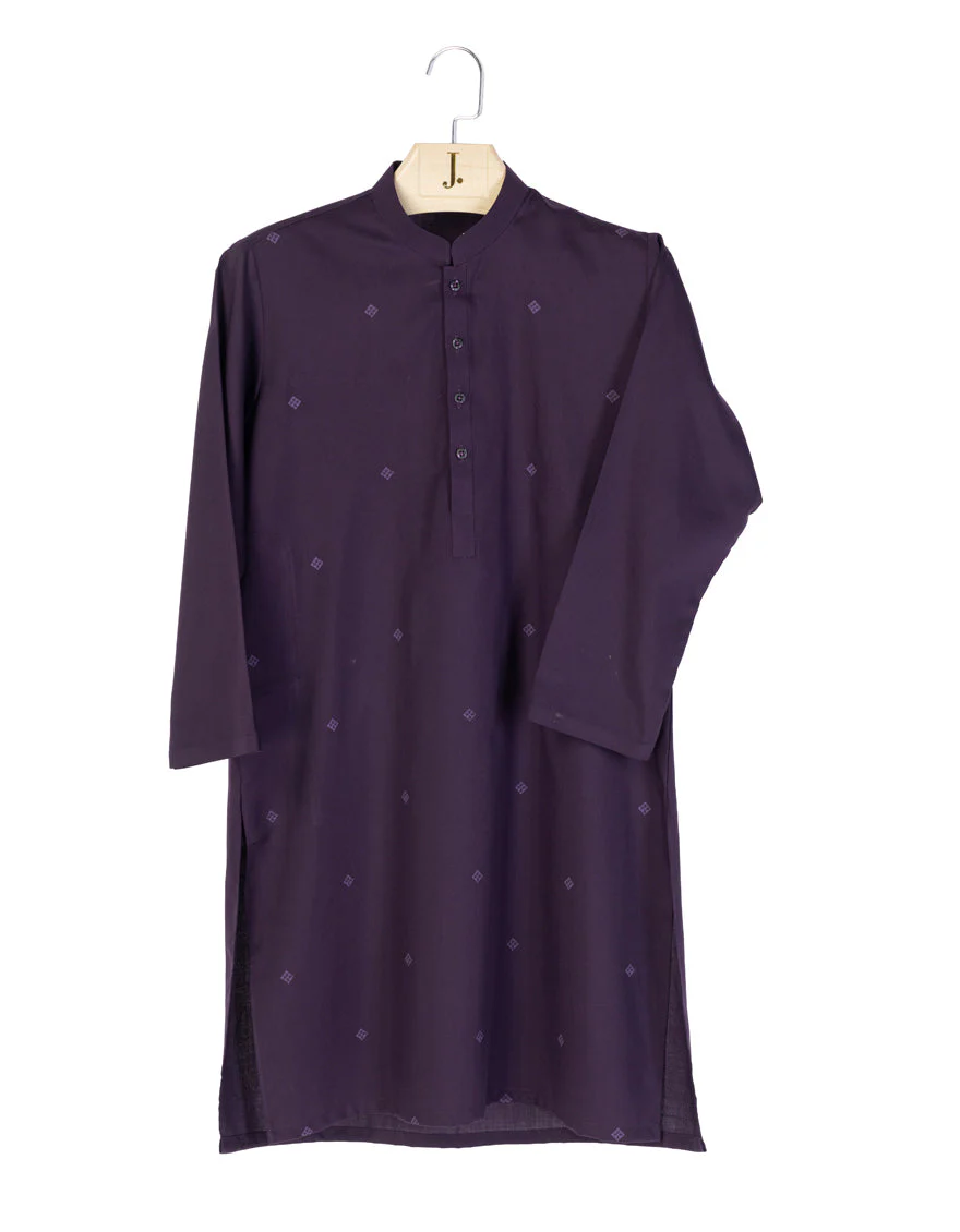 DARK PURPLE BLENDED KAMEEZ SHALWAR | JCKS-A-34980/S25/JJ9621-CL