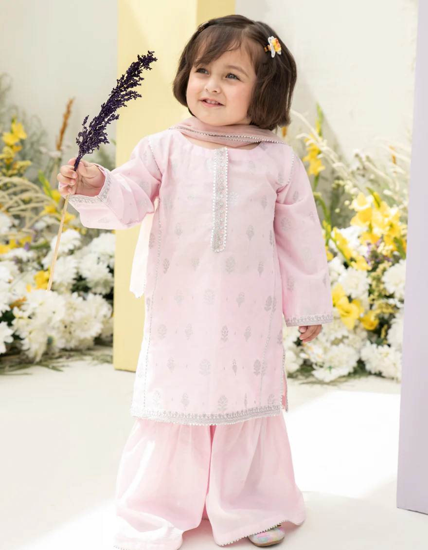 PINK LAWN 3PC STITCHED | JGK-S-24-1938 FB/LITTLE LUXURY-02