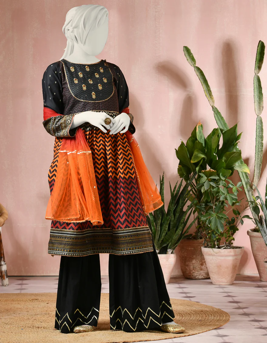 BLACK CAMBRIC 3PC STITCHED | JGK-S-JJTS-US-22-017 FB/PRESPACTIVE