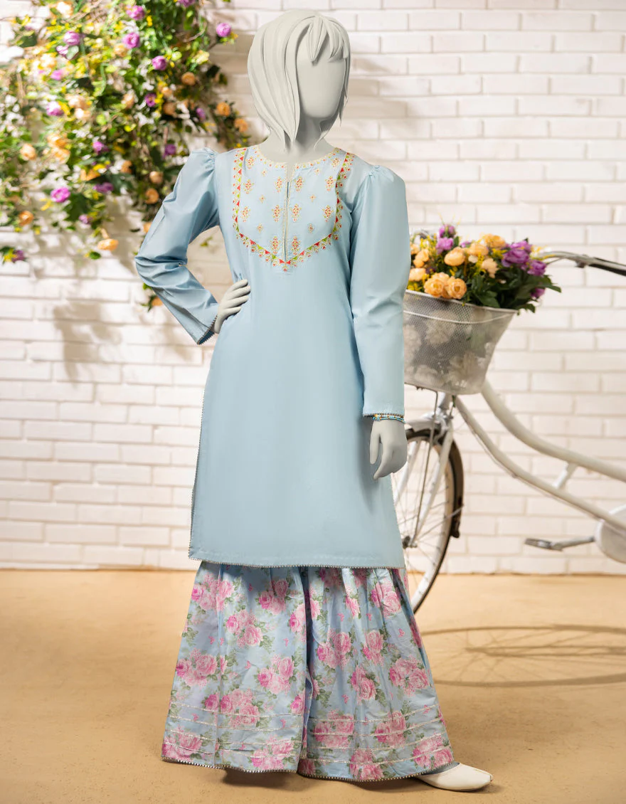 BLUE LAWN 2PC STITCHED | JGK-S-JTST-25-441 FB