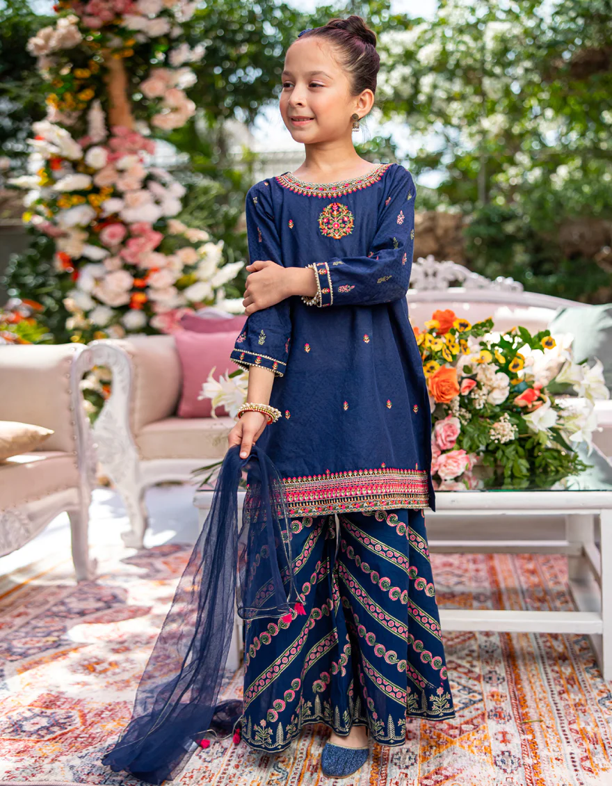 BLUE COTTON 3PC STITCHED | JGK-W-24-1945 FB/SHIREEN-6