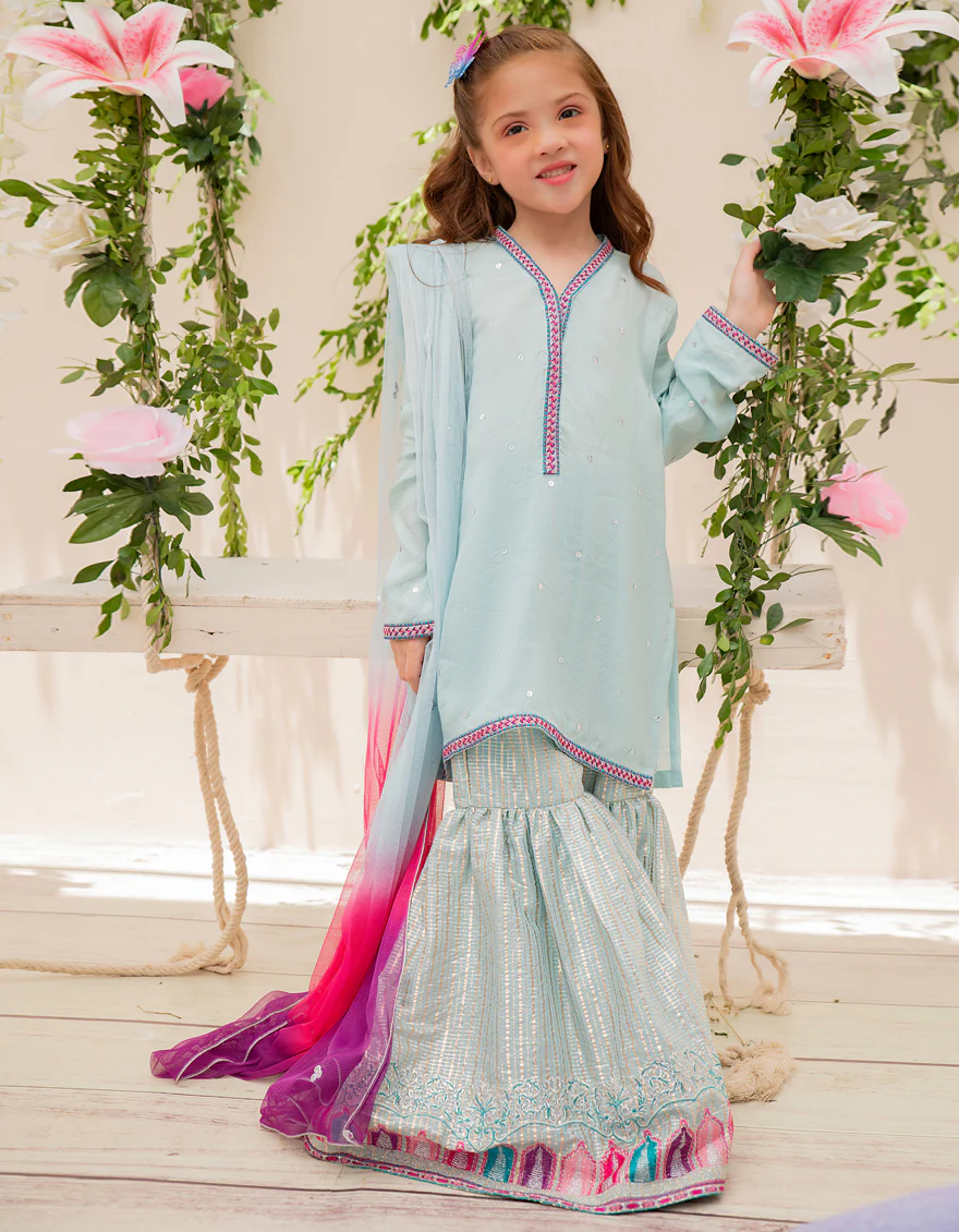 SKY BLUE VISCOSE 3PC STITCHED | JGKL-S-JJGS-US-22-025 FB/FF-272