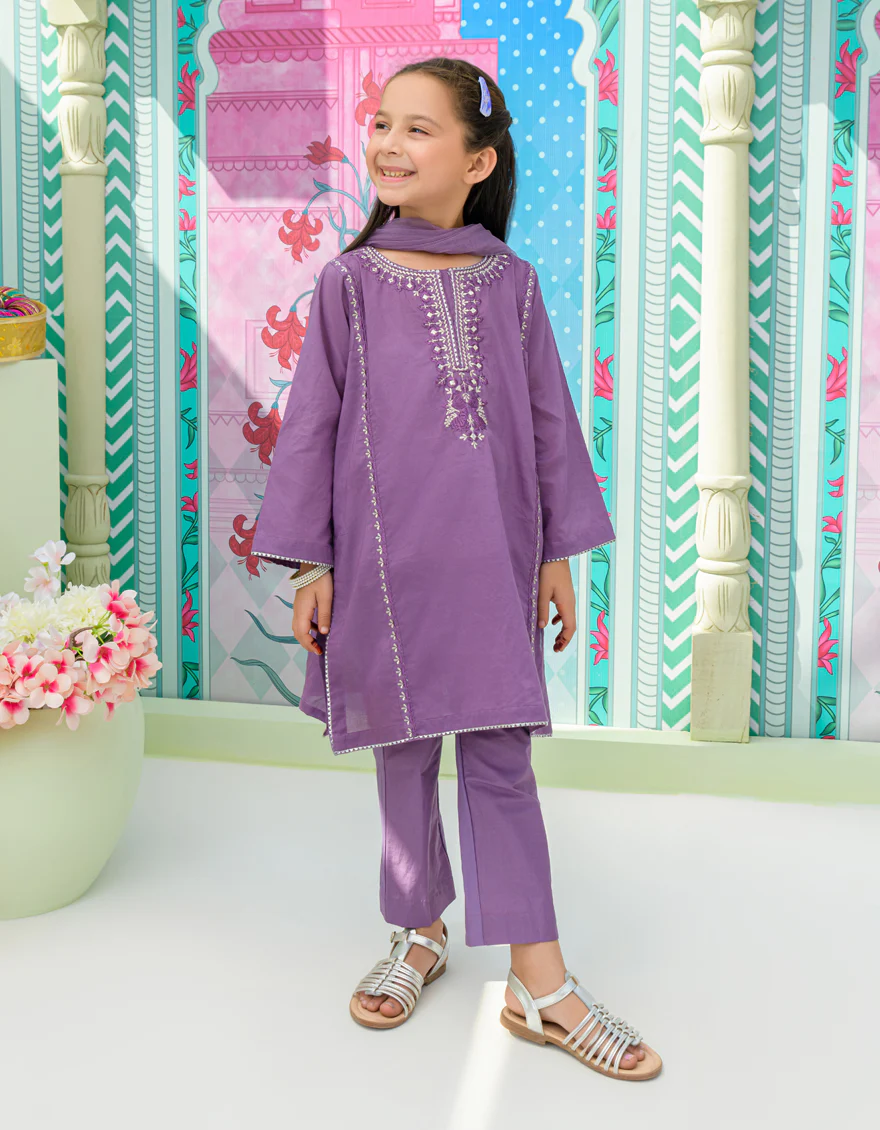 PURPLE LAWN 3PC STITCHED | JGKL-S-US-23-1552 FB/PURPLE-722