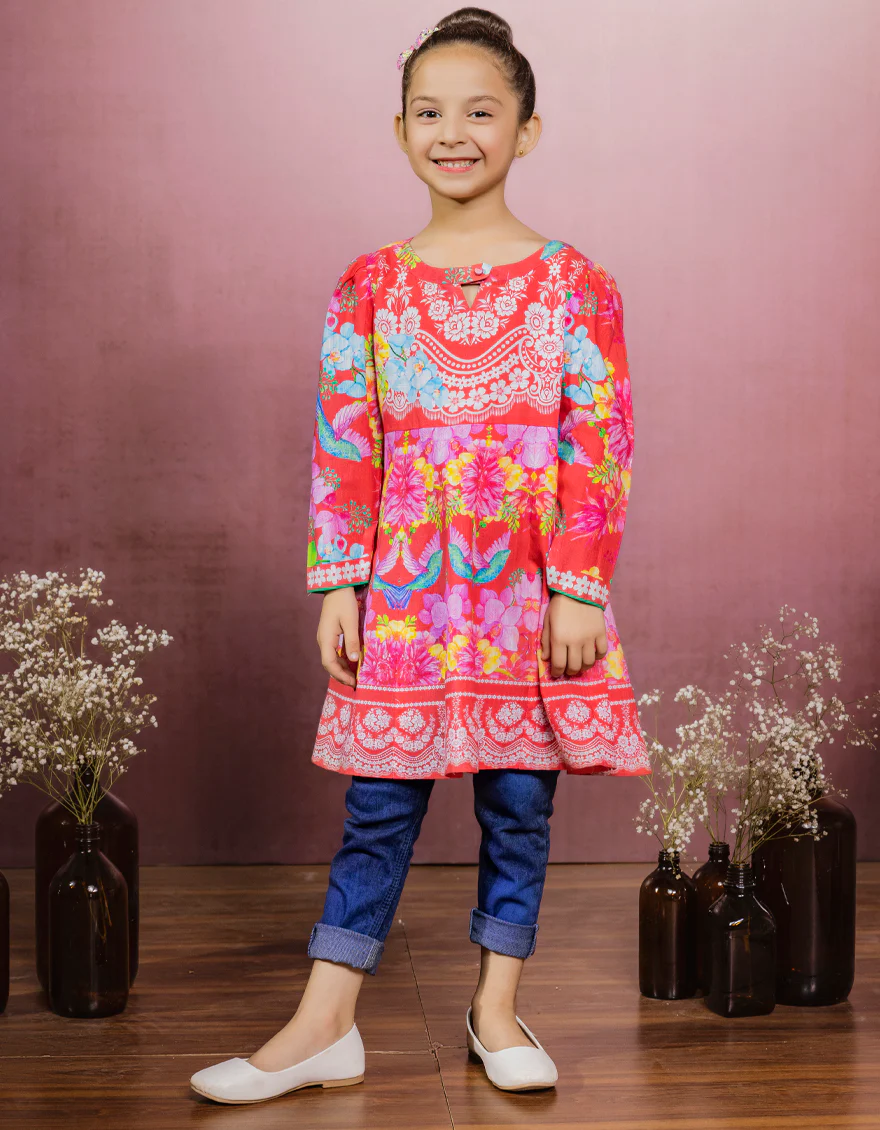 MULTICOLOR KHADDAR KURTI | JGLK-S-JK-US-22-6008 FB/LOVELYN