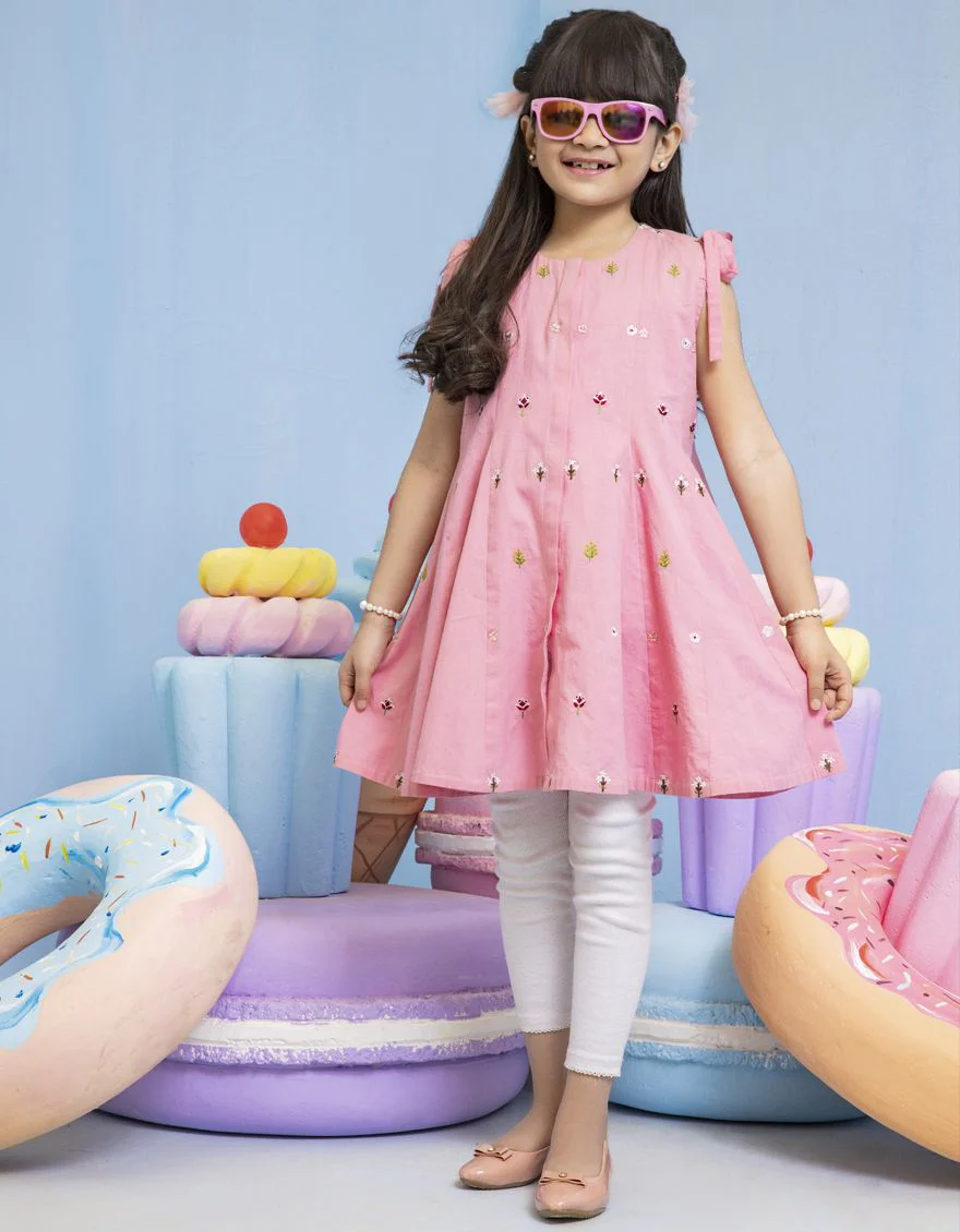 COOL PINK LAWN KURTI | JGLK-S-US-22-2508 FB/KED-22-001