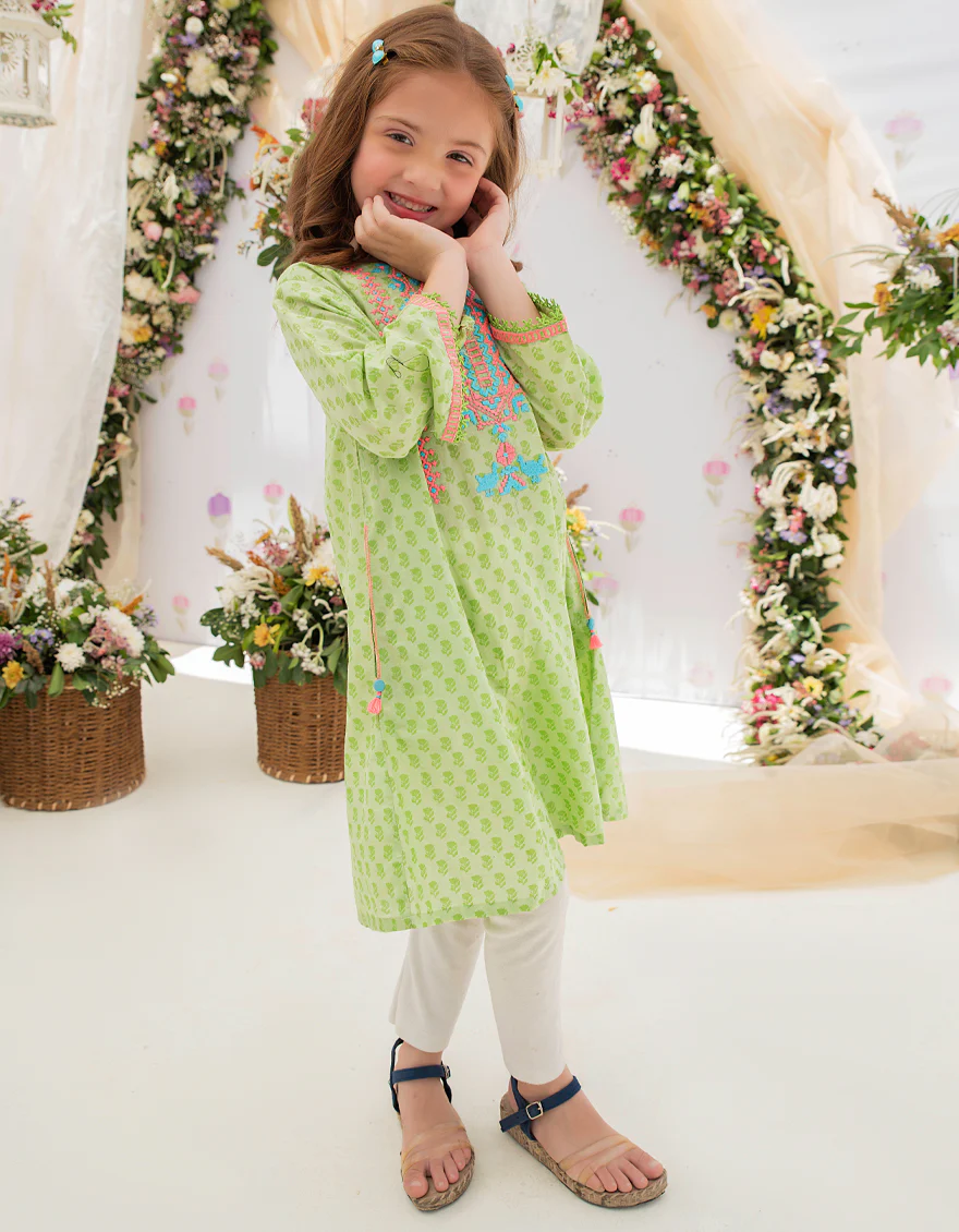 GREEN LAWN KURTI | JGLK-S-US-22-2531 FB/SAGA