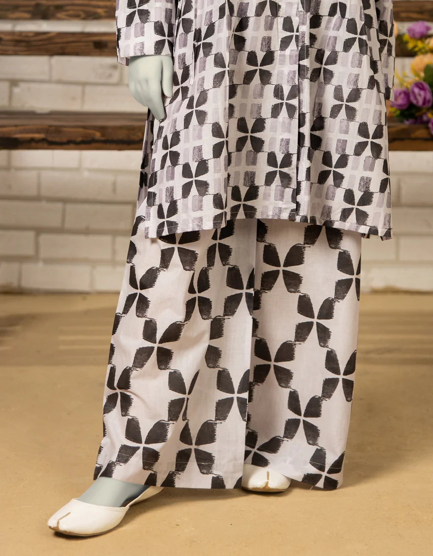MULTICOLOR LAWN TROUSERS | JGT-S-JTT-25-4056 FB