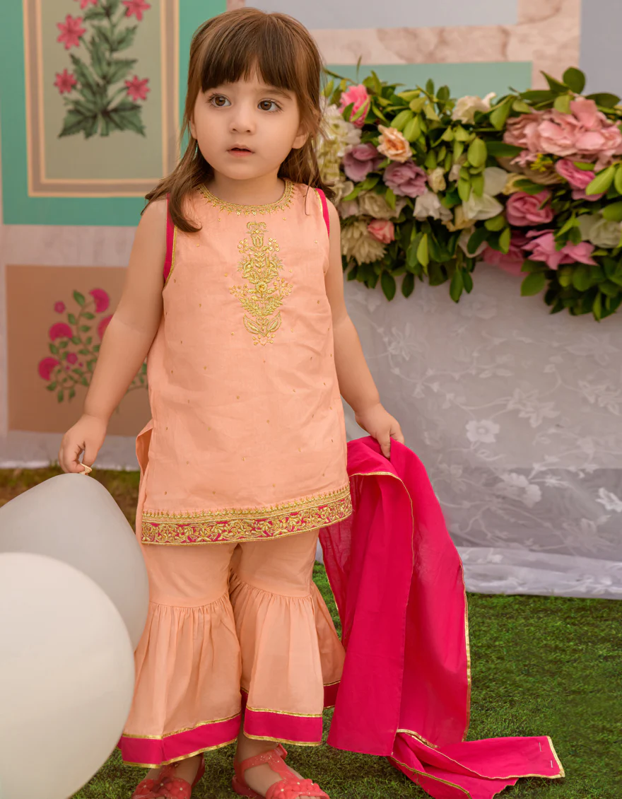 PINK LAWN 3PC STITCHED | JIK-S-JGIN-US-23-045 FB/RFD