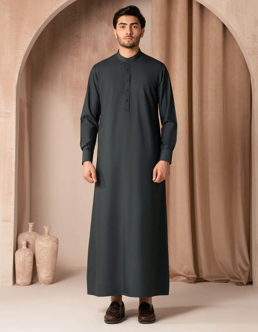 DARK GREEN BLENDED JUBBA | JJ-JUBBA-33418/S25/JJ10213-CL