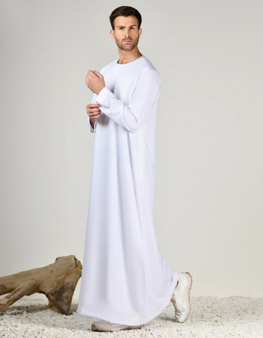 WHITE BLENDED JUBBA | JJ-JUBBA-37859/S24/JJ9412-PN