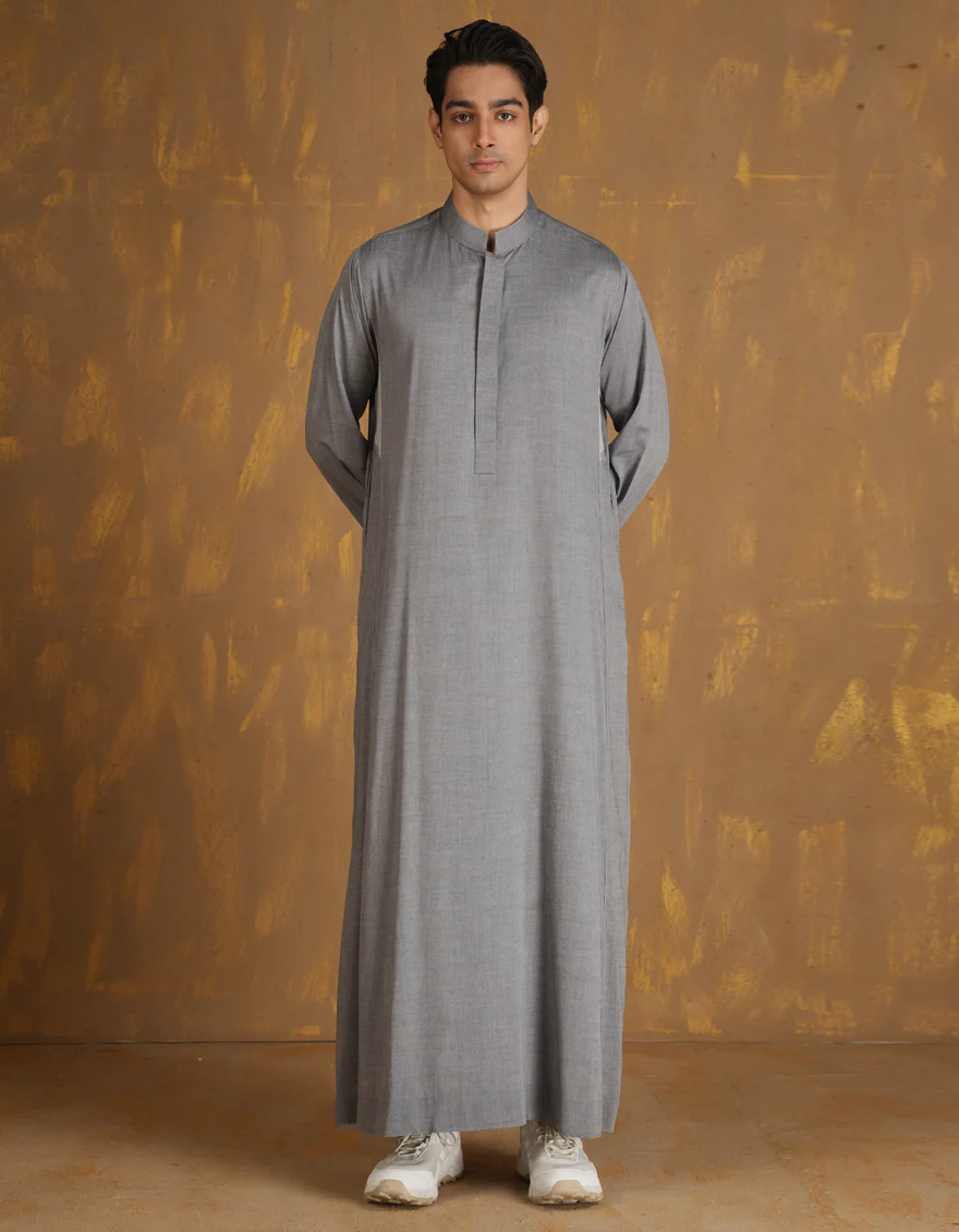 GREY BLENDED JUBBA | JJ-JUBBA-A-47285/A24/JJ8183-CL