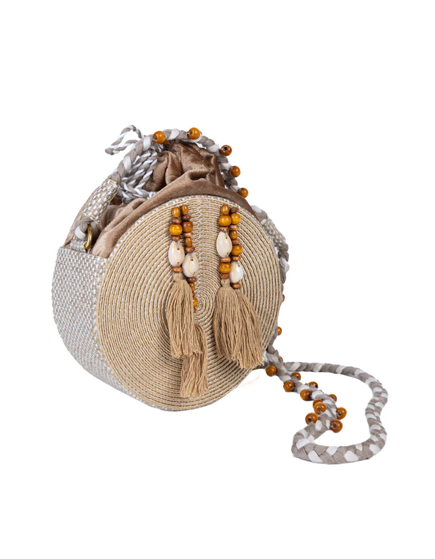BROWN JUTE HANDBAG | JJBL-24-064 FB/AM-14