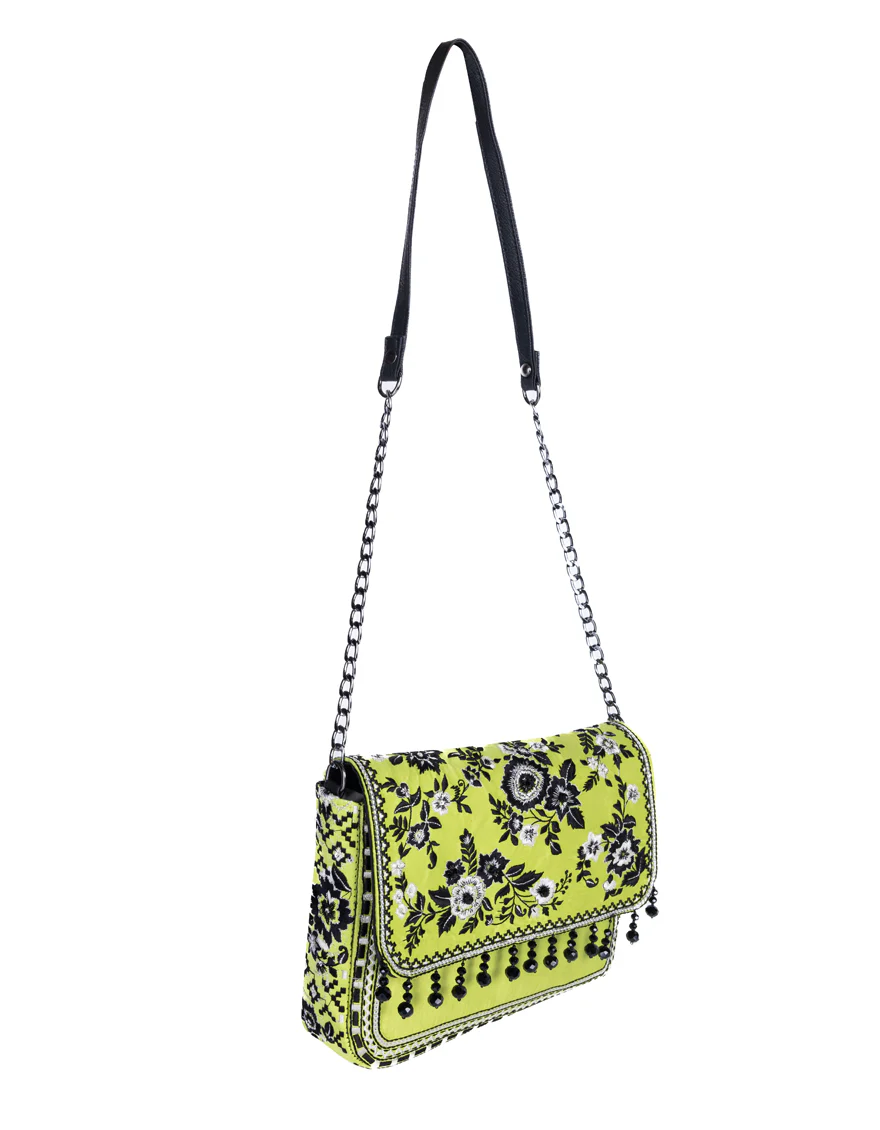 GREEN SILK HANDBAG | JJBL-24-079 FB/VENDOR