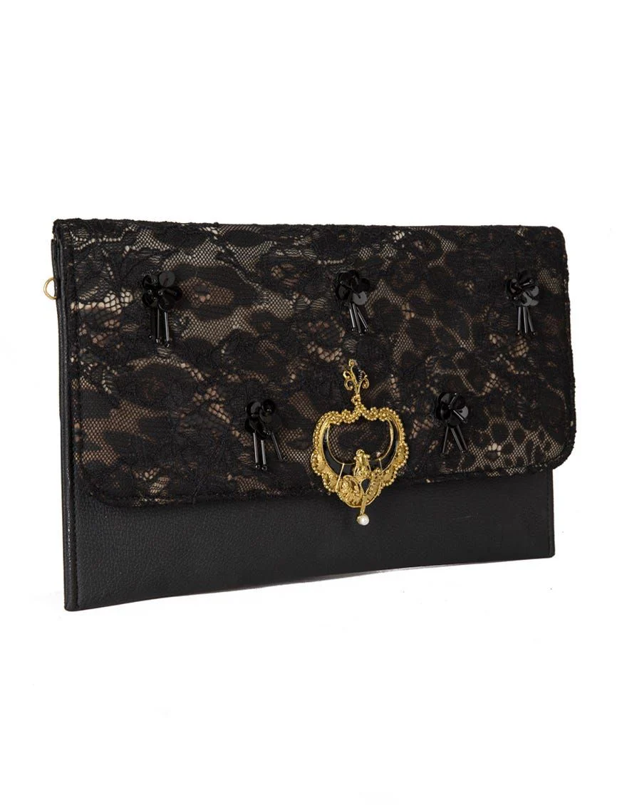 BLACK NET HANDBAG | JJBL-US-21-001 FB/AM-1957