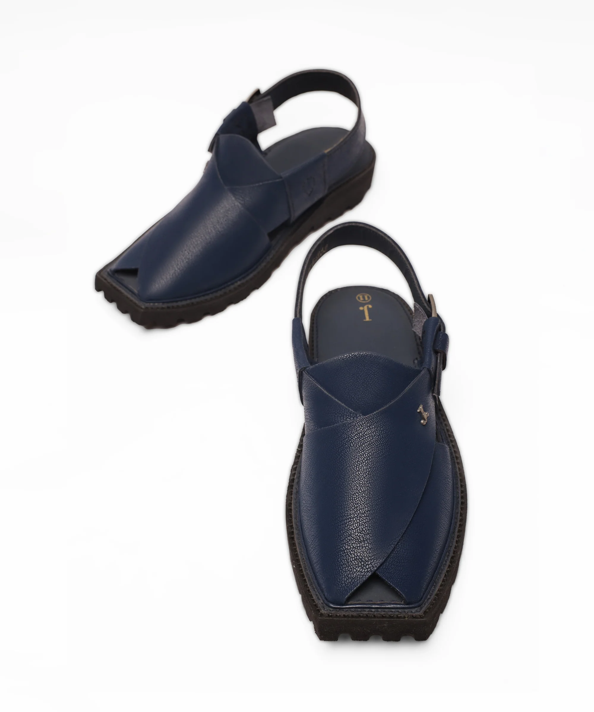 BLACK PESHAWARI SANDALS | JJFW-JPC-US-046/S21-KC-ZA-PLN - Image 2