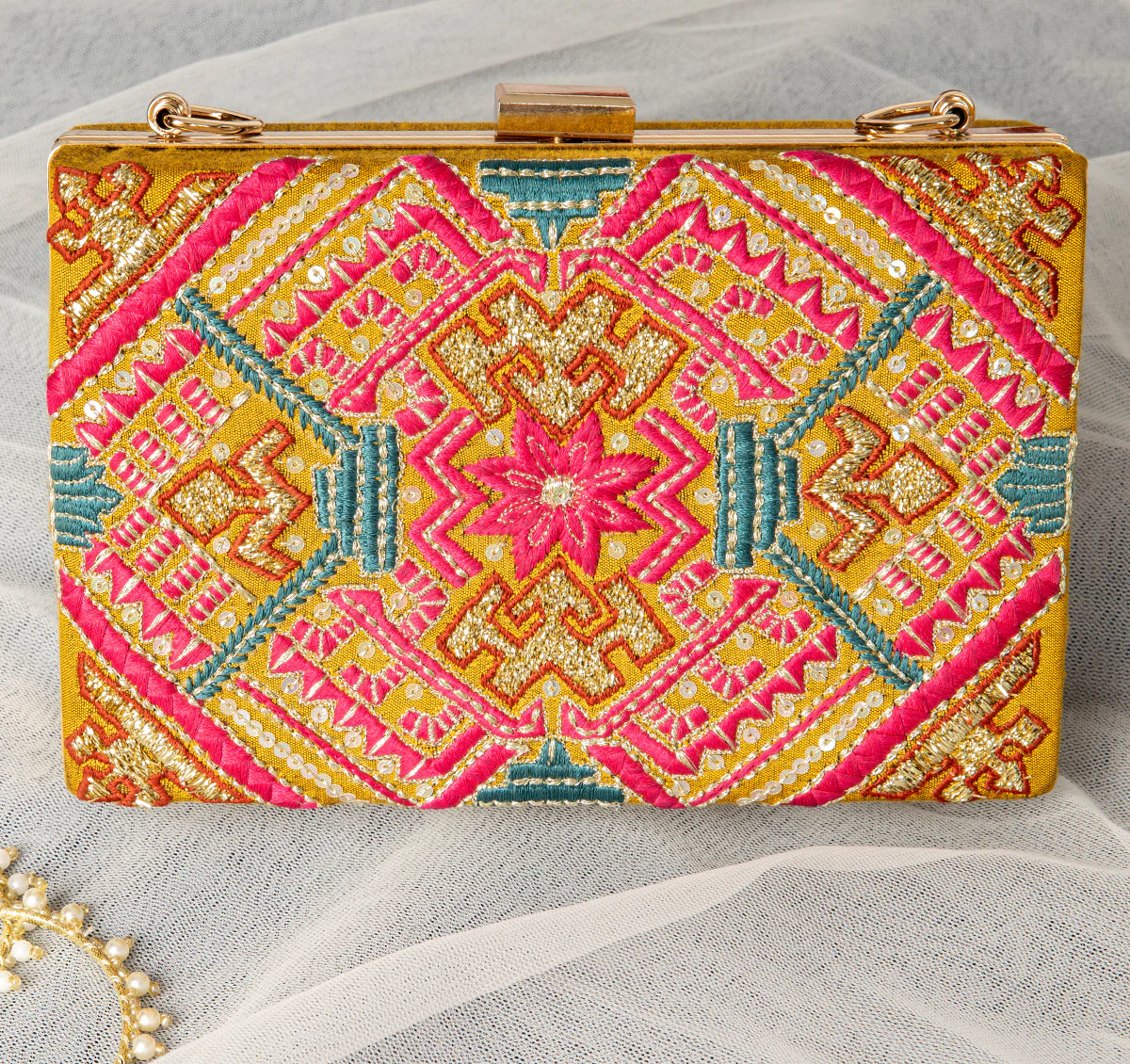 MUSTARD COTTON HANDBAG | JJIBL-US-22-004 FB/FF-075