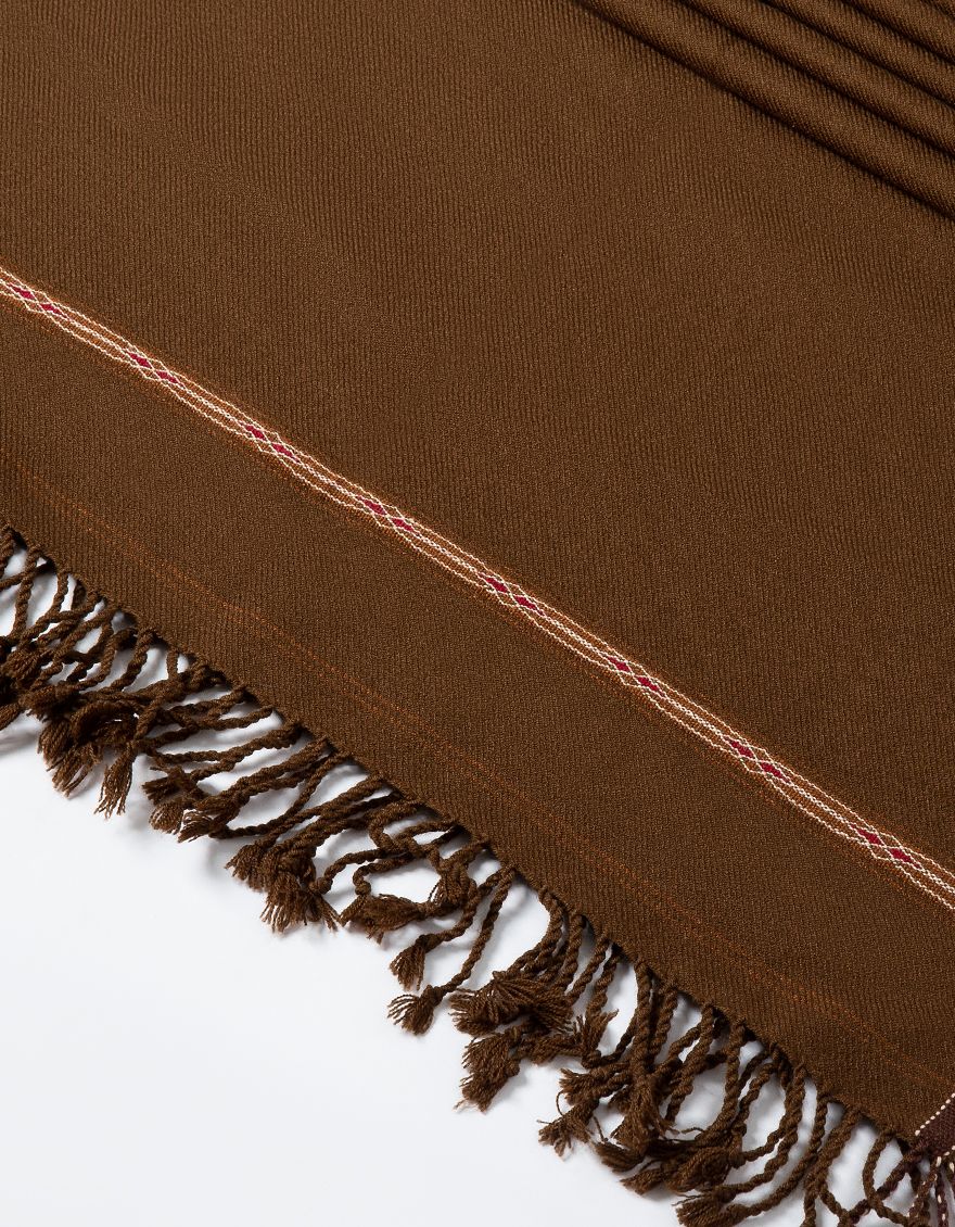 BROWN SHAWL | JJID-SHW-US-20-0010 FB/DUSSA SHAWL-BROWN