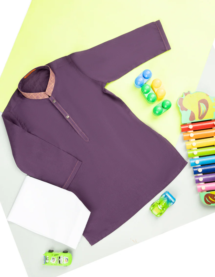 PURPLE COTTON KAMEEZ SHALWAR | JJIKS-S-US-35883/S22/DMR3183-PN