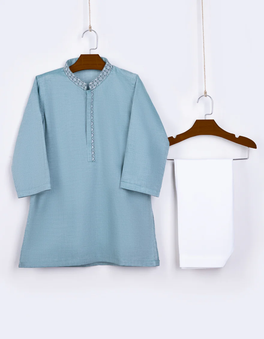 SEA GREEN COTTON KAMEEZ SHALWAR | JJIKS-S-US-41228/S23/JJ8345-CL