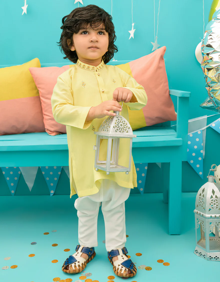 LEMON SPECIAL KAMEEZ SHALWAR | JJIKS-SP-US-43225/A23/JJ8440-SF