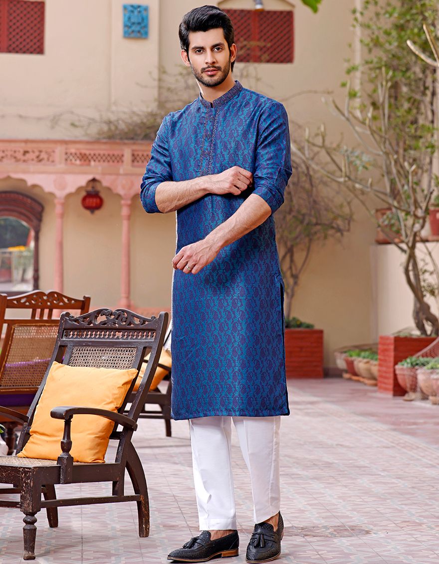 SEA GREEN SPECIAL KURTA | JJK-A-SP-US-33130/S20/JJ7005